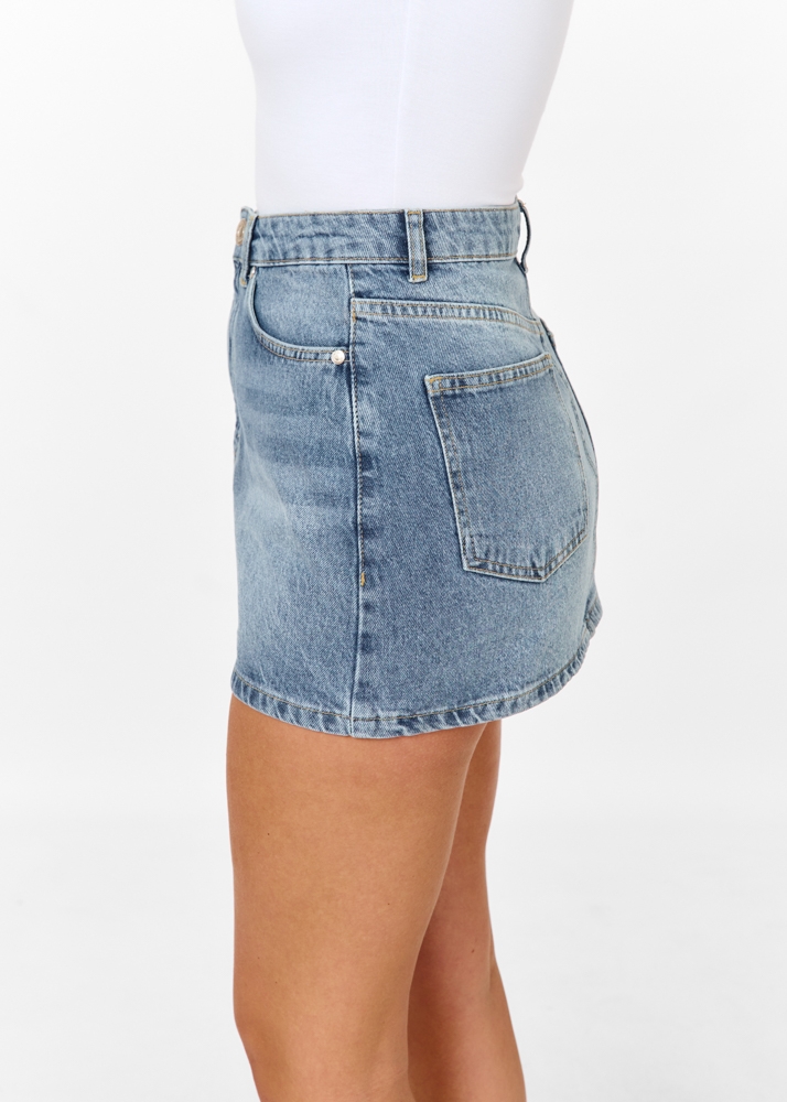 Jetta denim minirokje