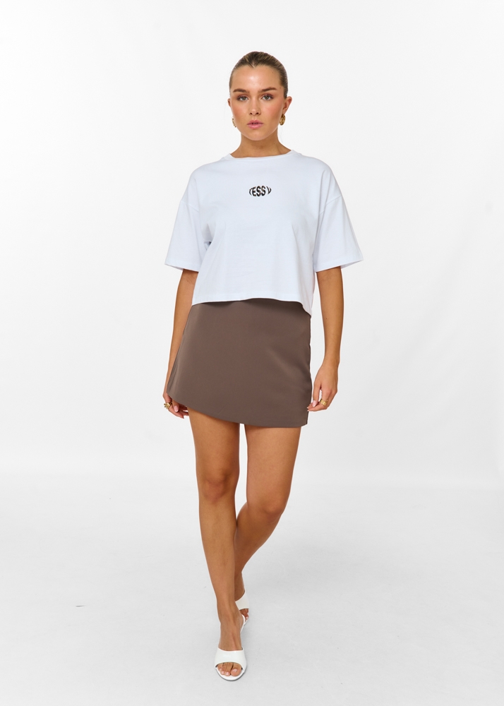 Brynn leopard cropped tshirt