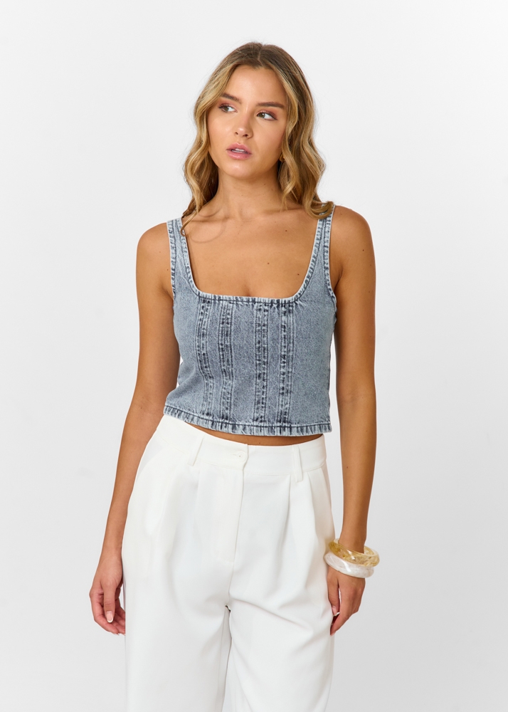 Yadi denim top
