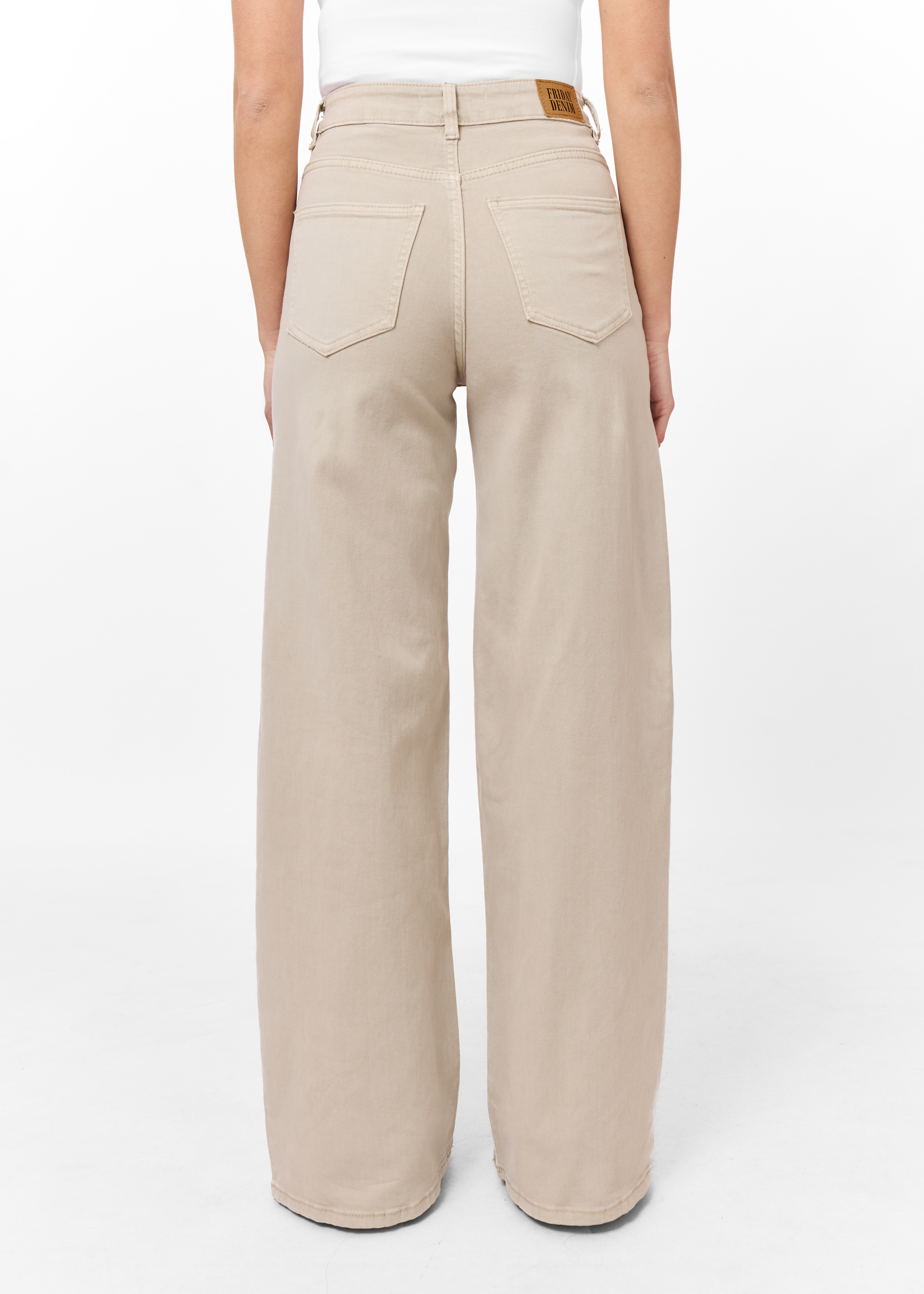 Wide leg stretch jeans