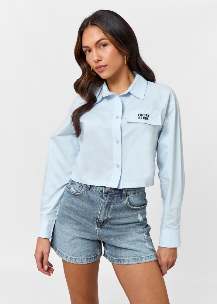 Friday Denim cropped blouse