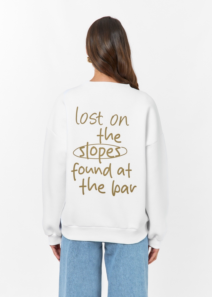 Lost on the slopes sweater