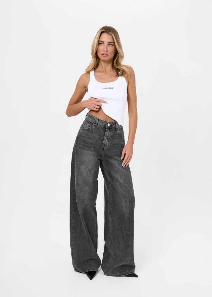 Wide leg classic jeans