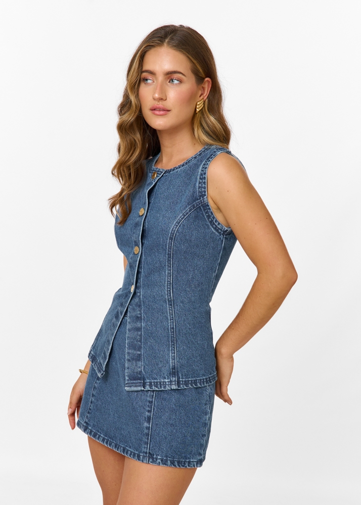 Natalia denim rokje
