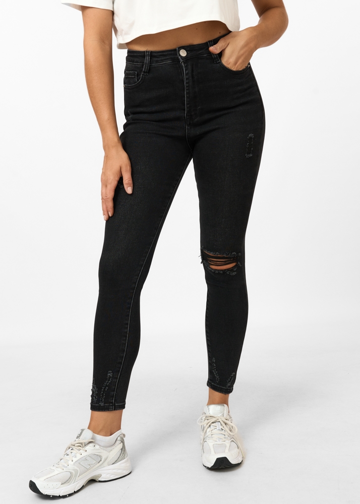 Skinny jeans destroyed
