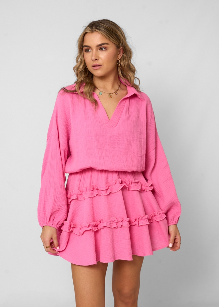 Bella mouseline jurk