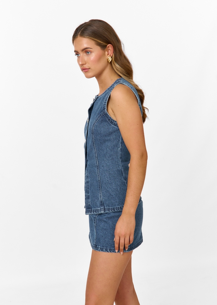 Natalia denim gilet