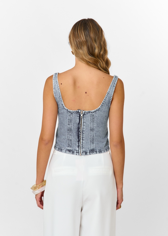 Yadi denim top