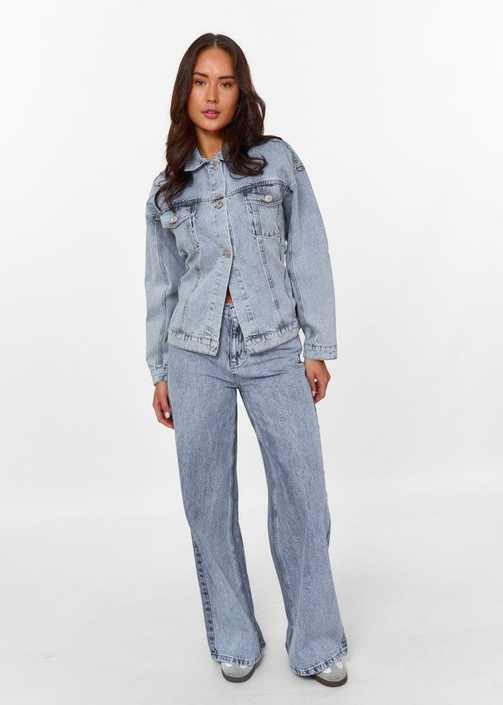Aurelia tweekleurige denim jeans